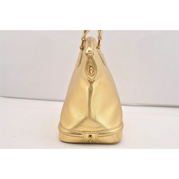Authentic Louis Vuitton Suhali Lockit PM Hand Bag Gold M95433 - Picture 4 of 14
